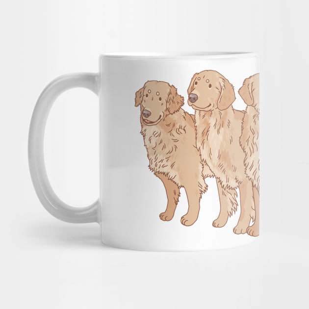 Golden Retriever Trio by Csieben